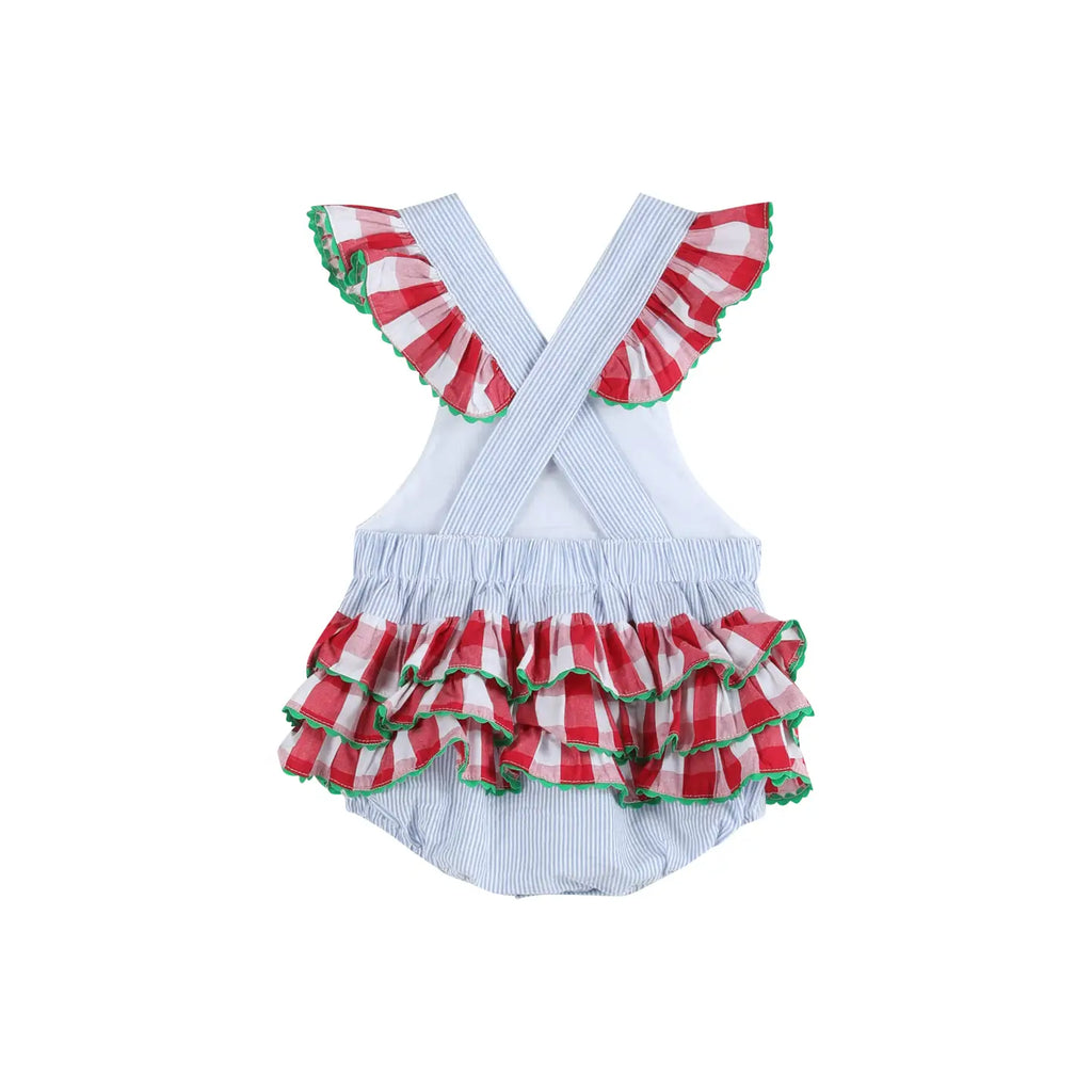 Watermelon Ruffle Romper