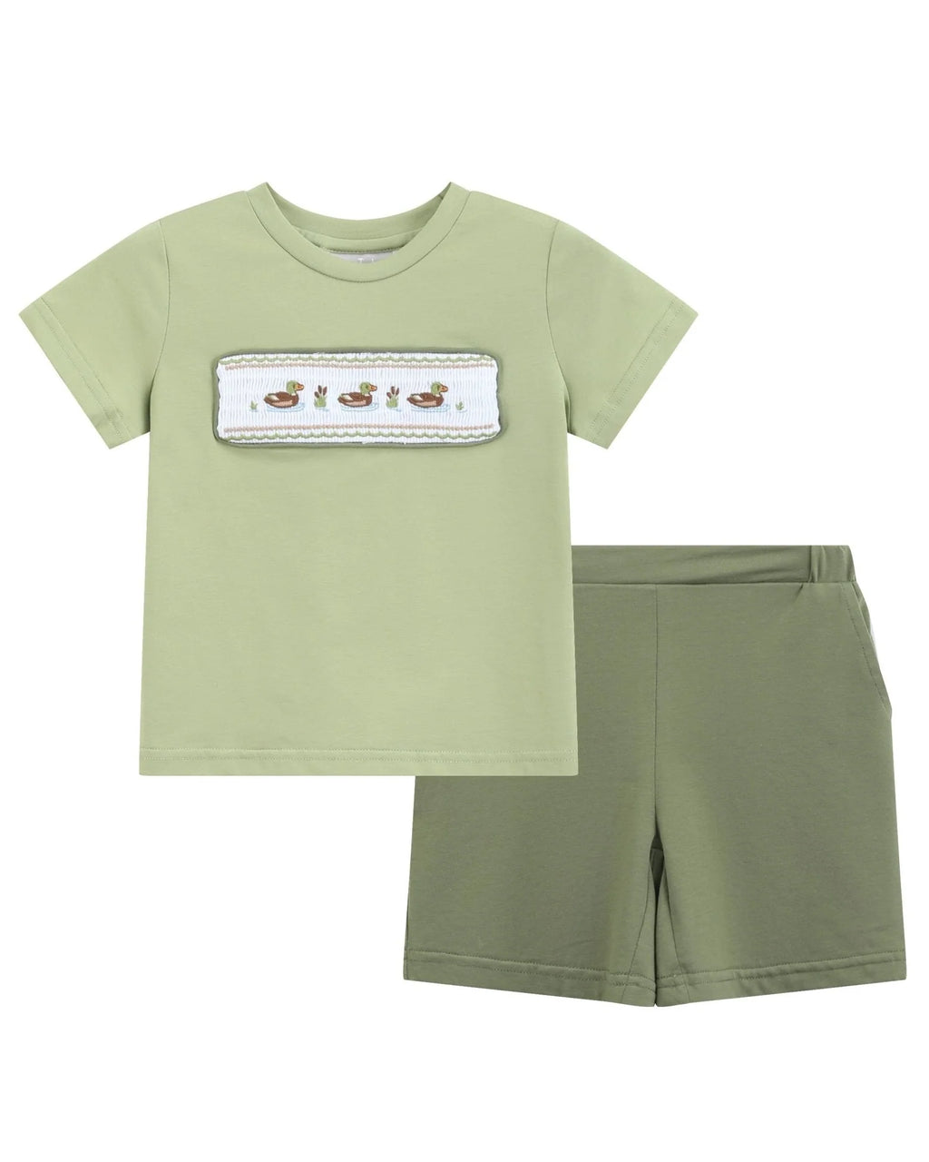 Pistachio Mallard Tee & Short Set