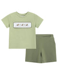 Pistachio Mallard Tee & Short Set