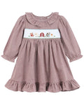 Red & Cream Gingham Farm Smocked Dress